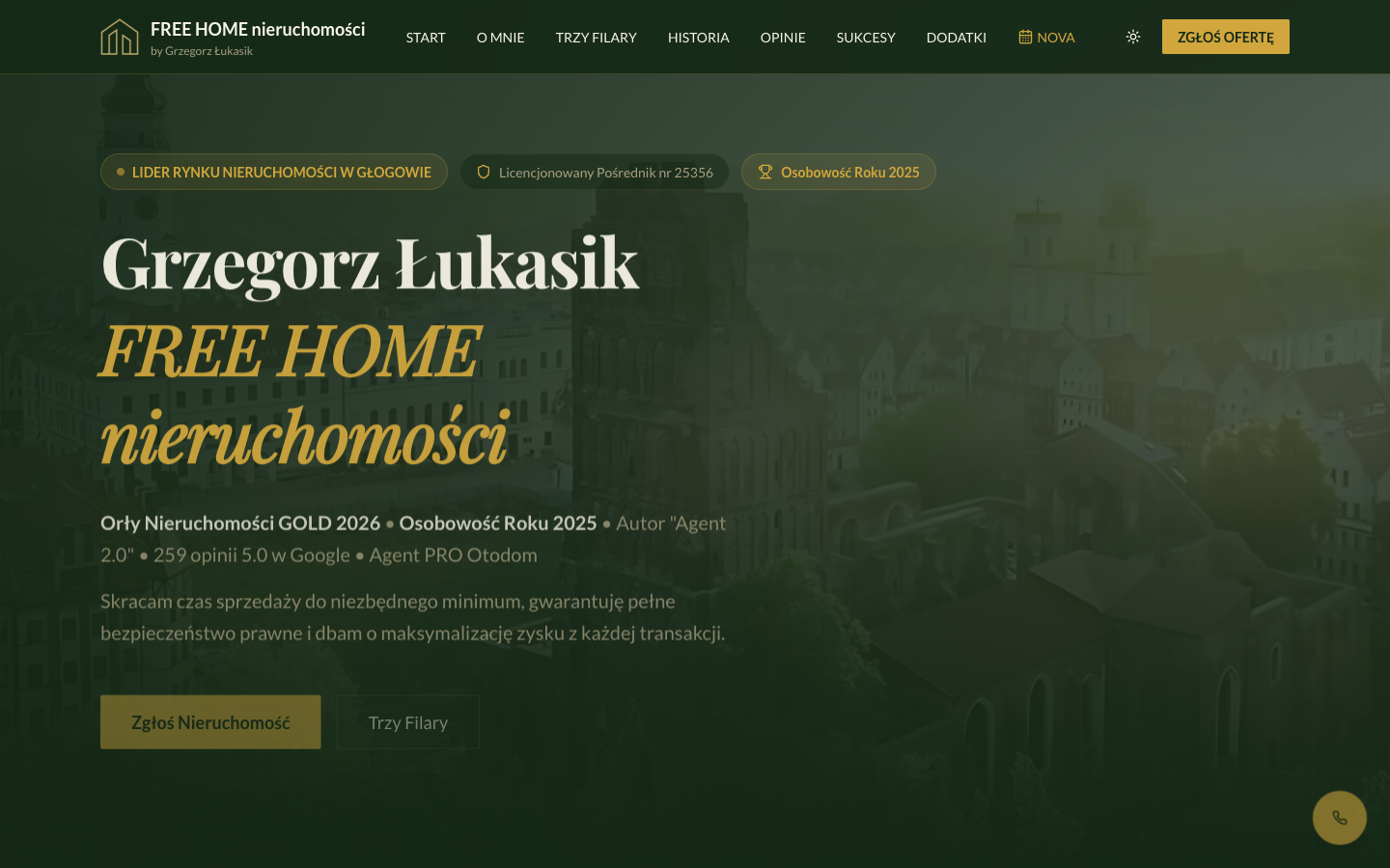 Strona FREE HOME nieruchomości