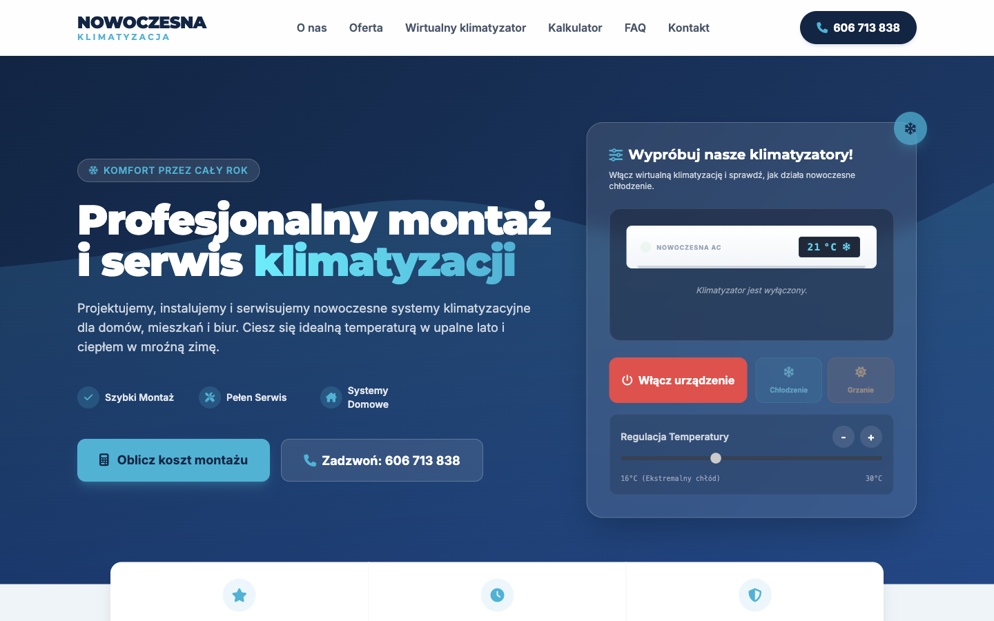 Strona internetowa Nowoczesna Klimatyzacja